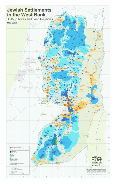 Israeli settlement Map