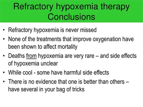 PPT - Refractory Hypoxemia in the ICU PowerPoint Presentation - ID:230443