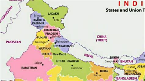 Nepal Ladakh Area Map