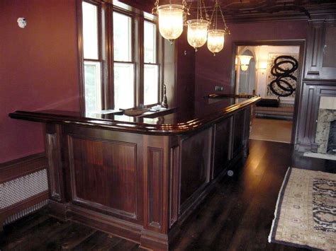 gorgeous bar rail (counter edge molding) | Basement bar designs, Bars ...