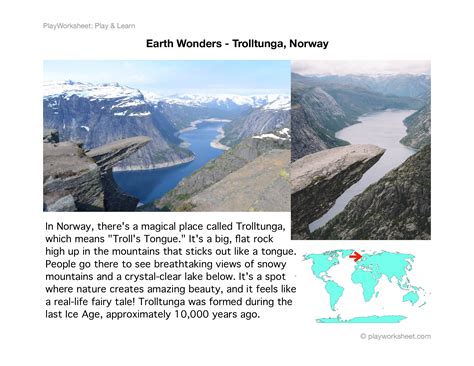 Discover Trolltunga, Norway's Enchanting Gem | Free Printables for Kids