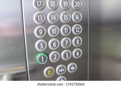 Closeup View Lift Elevator Control Panel Stock Photo 1636023046 ...