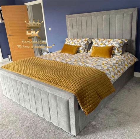 Grey Bed Frame | Divan Storage Bed | Bedroomking