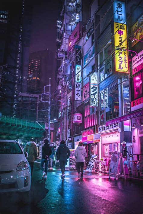 Poster Tokyo Neon Aesthetic Photographic Print. Cyberpunk | Etsy