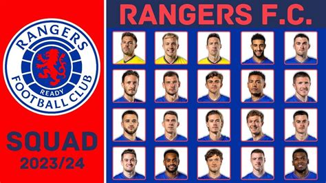 RANGERS F.C. Squad Season 2023/24 | Rangers FC | FootWorld - YouTube