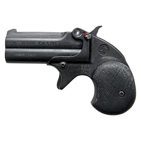 BLANK FIRING GUN DERRINGER KIMAR OLD WEST REPLICA .22 CALIBER BLACK FINISH