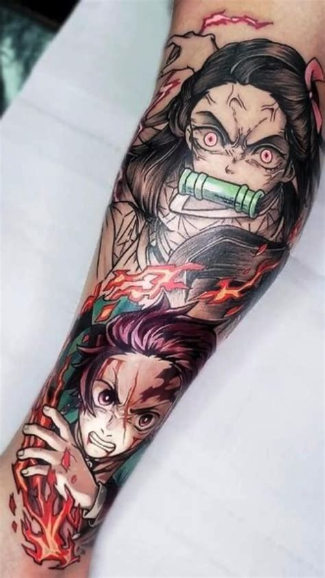 Demon slayer tattoo ideas sleeve – Artofit