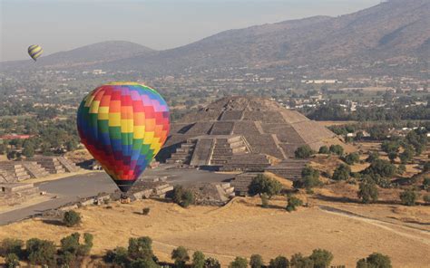 Aztec Pyramids Teotihuacan Hot Air Balloon Tour