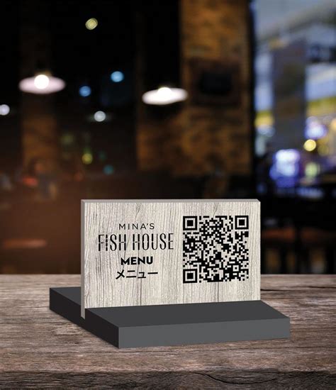 QR Code Stands | Menu design, Coffee shop design, Instagram branding design