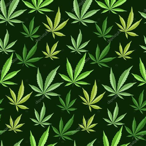 Marijuana background seamless patterns Stock Vector Image by ...