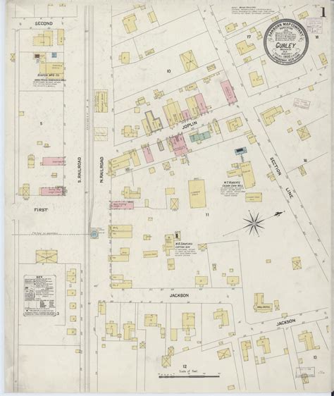 Gurley, Alabama 1908 - Old Map Alabama Fire Insurance Index - OLD MAPS