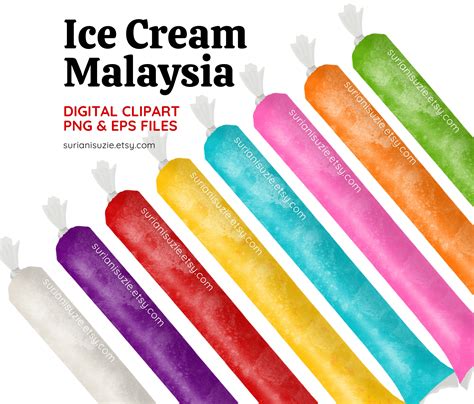 Ice Cream Malaysia Clipart V.1, PNG, EPS, Aiskrim Clip Art Hand Drawn ...