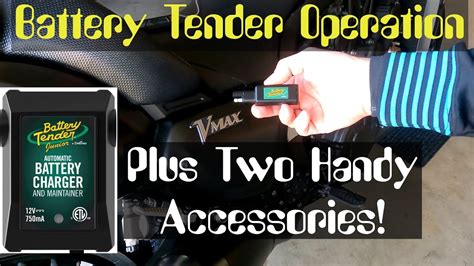 How to Use a Battery Tender Charger and Two Battery Tender Accessories ...