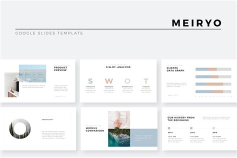 Meiryo Minimalist Google Slides | Presentation Templates ~ Creative Market