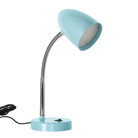 Mainstays LED Desk Lamp, Flexible Metal Gooseneck, Mint - Walmart.com ...