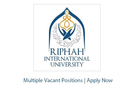 Riphah International University Jobs Project Officer