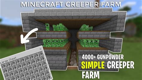 Minecraft Creeper Farm Schematic