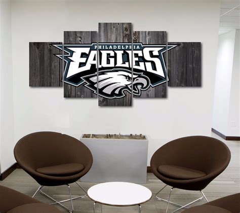 Philadelphia Eagles Football Barn Wood Sport Canvas Wall Art | Canvas ...