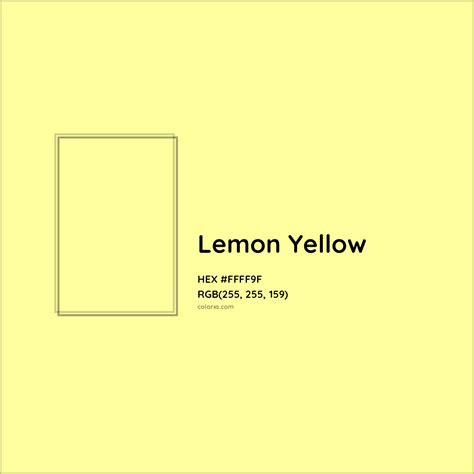 About Lemon Yellow - Color codes, similar colors and paints - colorxs.com