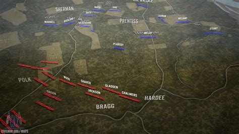 The Battle of Shiloh animated map | Britannica