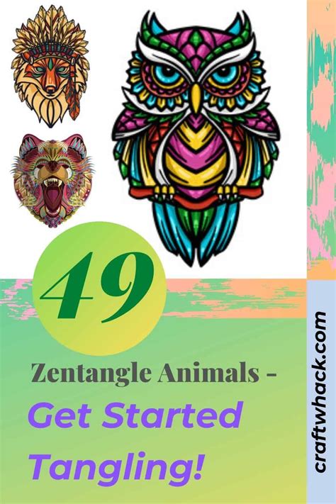 49 Zentangle Animals: Inspiration to Get Started Tangling in 2022 ...