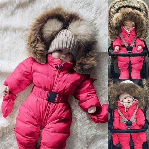 Lenago Toddler Snowsuits for 18-24 Months Baby Boy Girl Romper Jacket ...