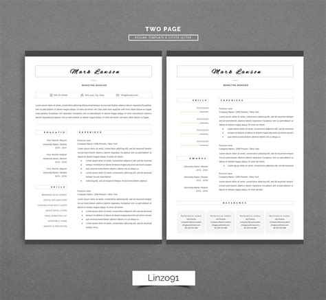 26+ Two page resume examples That You Should Know