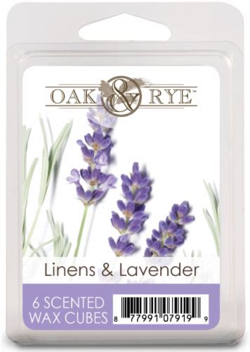 Oak & Rye Linens and Lavender Scented Wax Cubes - 6 pk, 2.5 oz - Kroger