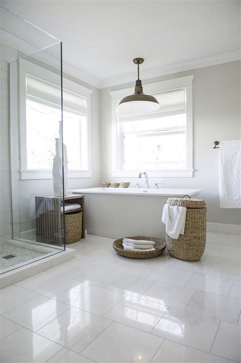 White Floor Tiles Bathroom - Flooring Images