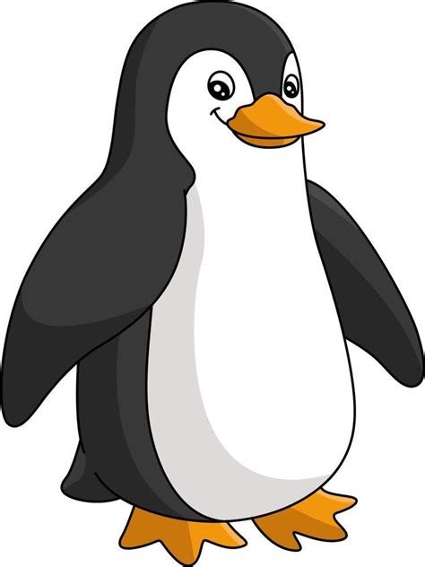 a cartoon penguin standing on one leg