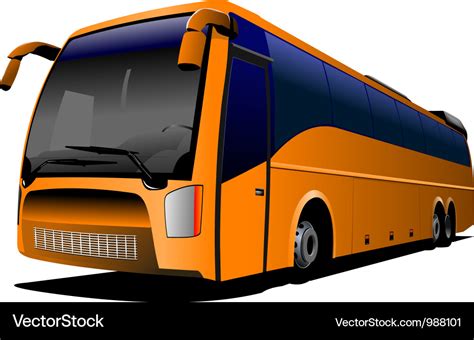 Tour bus company logo Royalty Free Vector Image