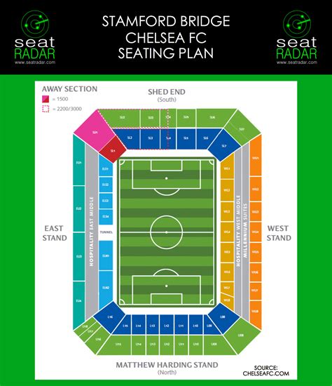 Stamford Bridge Seating Plan (Temporary)