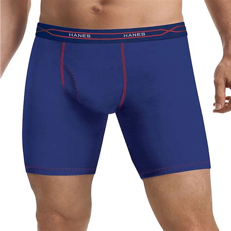 Hanes Men's X-Temp Performance Cool Long Leg Boxer Briefs 3-Pack, Style ...