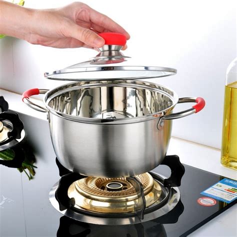 New Fashion Stainless Steel One/Two Layer Cooking Pot Stockpot Gas ...