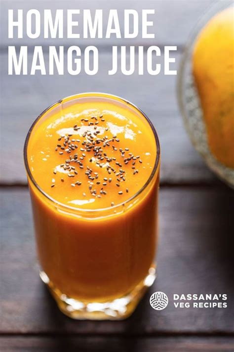 Mango Juice Recipe (Homemade and Easy) » Dassana's Veg Recipes