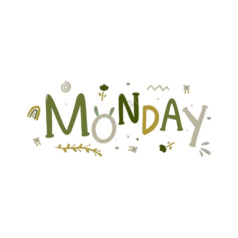 Awesome Word Vector Art PNG, Awesome Illustrated Monday Word Weekday ...