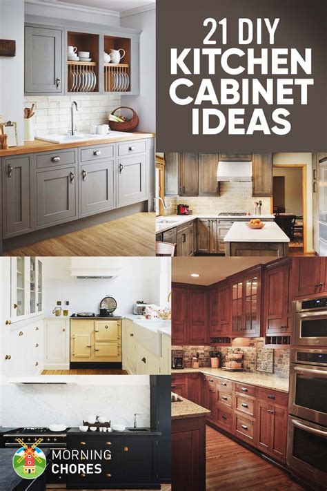 21 DIY Kitchen Cabinets Ideas & Plans That Are Easy & Cheap to Build