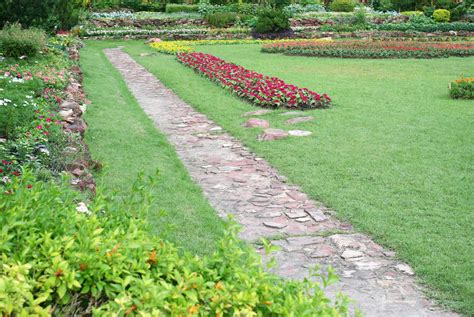 Stone pathway in a garden 1989322 Stock Photo at Vecteezy