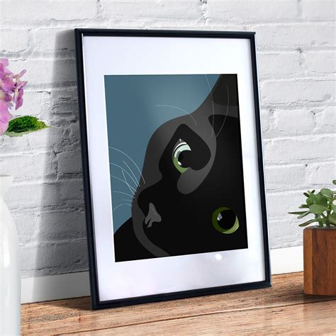 Black cat poster on Behance