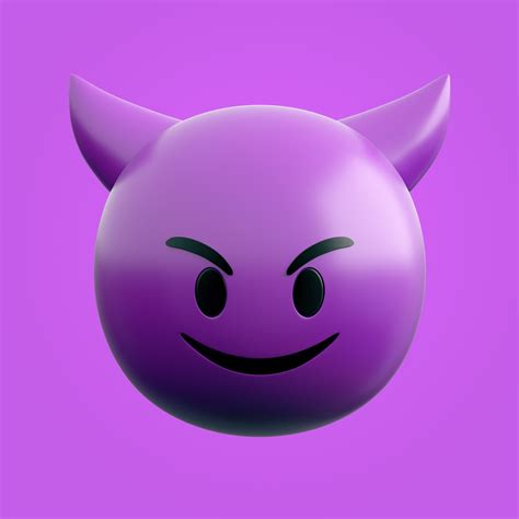 Emoji Devil 3D asset | CGTrader