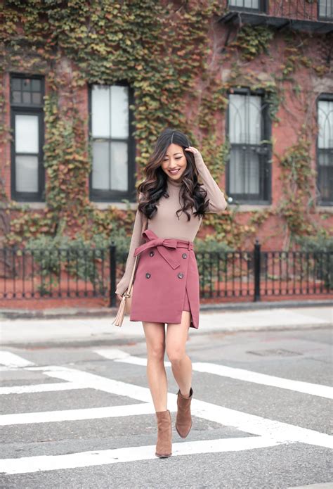 Cute Fall Skirt (under $50!) + Suede jacket - Extra Petite