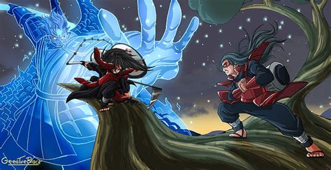 Naruto, Hashirama Senju, Madara Uchiha, Sage Mode, HD wallpaper | Peakpx