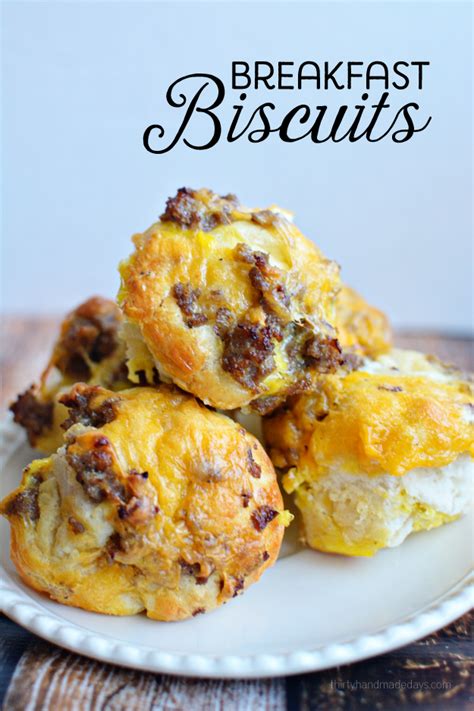 Breakfast Biscuits | Yummy breakfast, Recipes, Breakfast brunch recipes