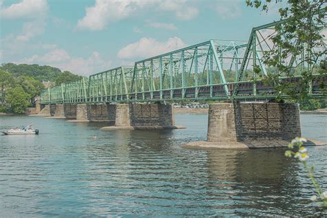 New Hope Lambertville Bridge Photograph by Stacy Zelle