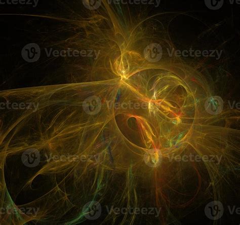 illustration of yellow space planet star system, color graphics ...