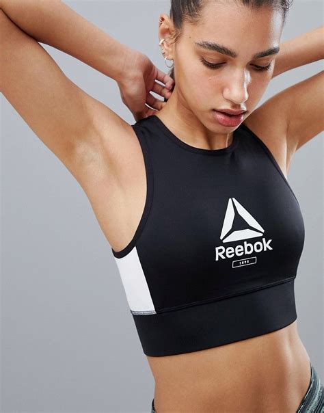 Reebok Training Logo Crop Top-black in 2020 | Reebok clothes, Reebok ...