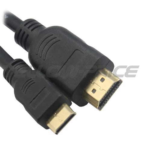 6FT 4K HDMI to Mini HDMI Type C Cable Adapter 1080p Mini 5 Pin B USB ...