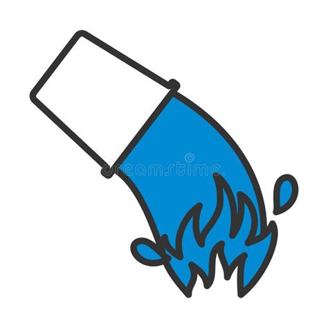 Fire Bucket Icon stock vector. Illustration of garbage - 254847859