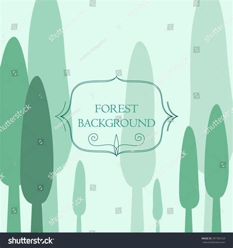 Vector Forest Green Background Stock Vector (Royalty Free) 397783129 ...