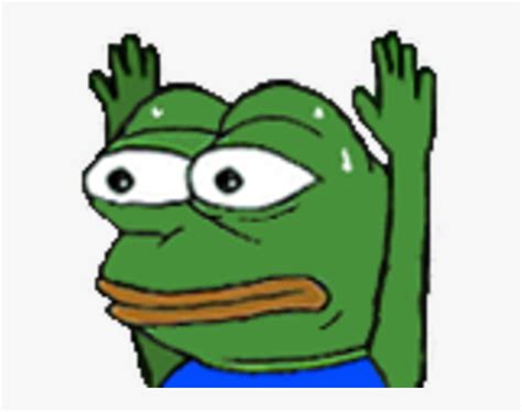 Na Open Series - Pepe Hands Up Emote, HD Png Download , Transparent Png ...